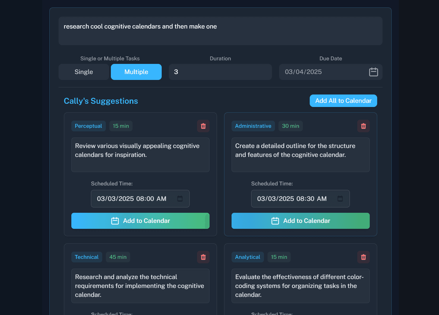 5. Review Your Optimized Schedule